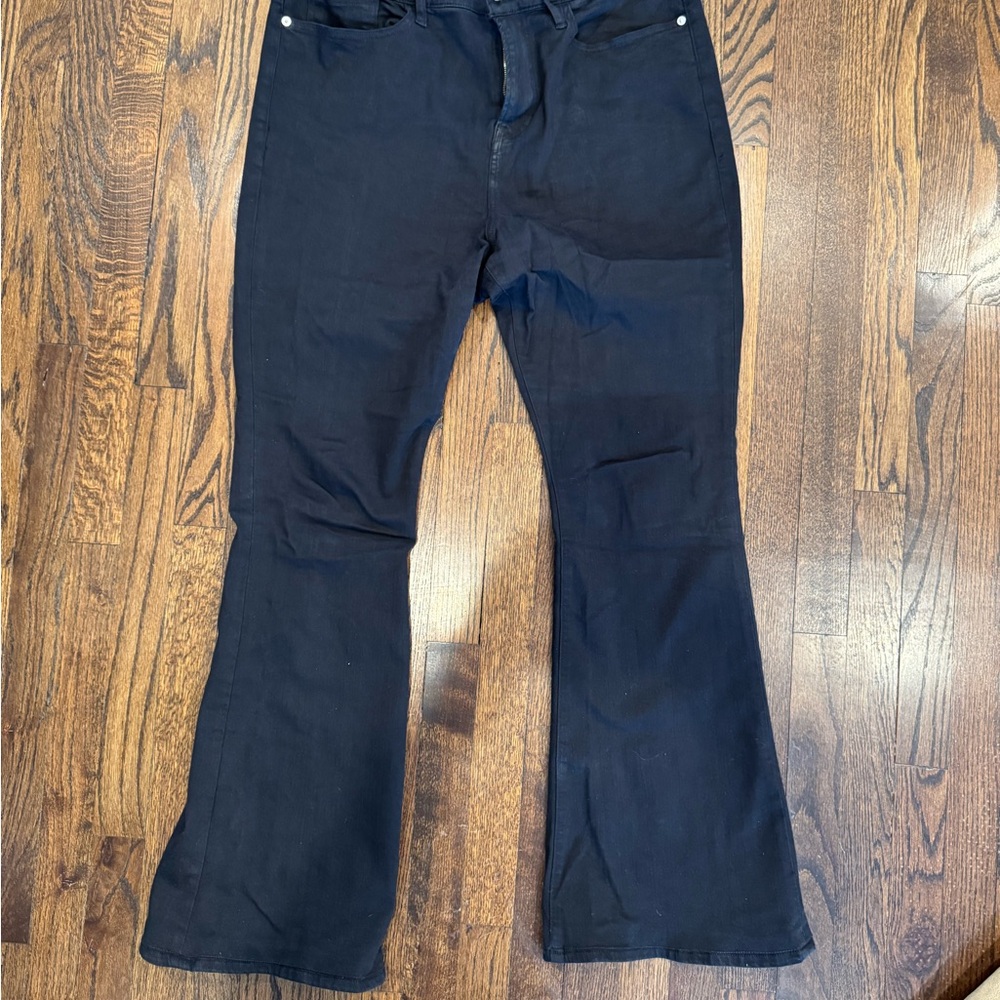 Frame Le High Flare Black Jeans